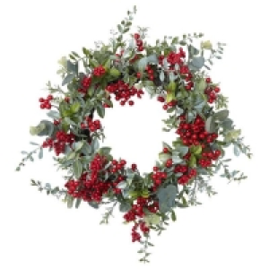 No Red Berries Christmas Wreath - 50cm