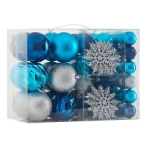 Plastic Midnight Magic Shatterproof Christmas Tree Decorations - 60