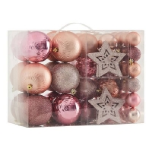 Plastic Snow Blossom Shatterproof Christmas Tree Decorations - 60 Pa