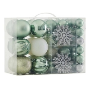 Plastic Winter Retreat Shatterproof Christmas Tree Decorations - 60
