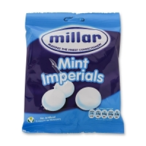 MILLAR MINT IMPERIALS SWEETS 180g £1.25