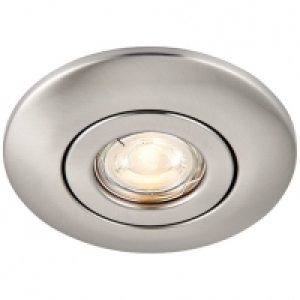 Saxby GU10 Downlight Converter Kit - Brushed Nickel