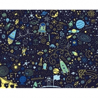 Wickes  ohpopsi Space Doodle Wall Mural - L 3m (W) x 2.4m (H)