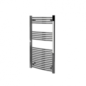 Wickes  Kudox Curved Towel Radiator - Chrome 600 x 1200 mm