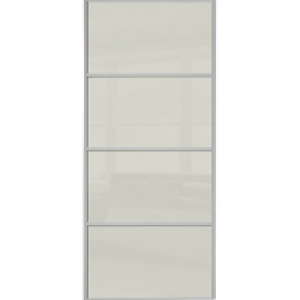 Spacepro Sliding Wardrobe Door Silver Framed Four Panel Arct £230.00