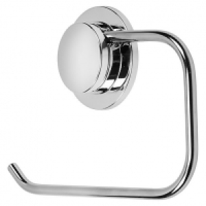Croydex Stick n Lock Toilet Roll Holder - Chrome