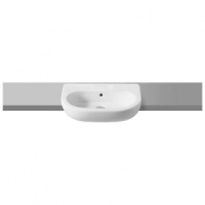 Meridian 1 Tap Hole Semi Recessed Bathroom Basin - 550mm £127.00