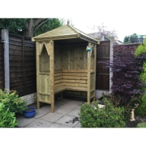 Wickes  Wickes Honeysuckle Corner Garden Arbour - 1250 x 1250 mm