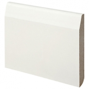 Chamfered / Bullnose White MDF Skirting - 18mm x 119mm x 4.2