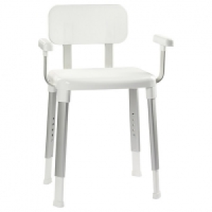 Croydex Modular Chrome & White Shower Seat with Arms 425 x 5 £107.00