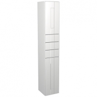 Wickes  Wickes Vermont White Tower Unit with Drawers - 300 x 1762mm