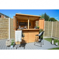 Wickes  Forest Garden 2 x 1.8 x 2m Wooden Garden Bar/Shed with Bi-Fo