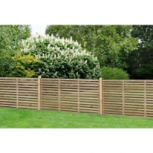 Forest Garden Single Slatted Fence Panel - 6 x 3ft Pack of 4 £260.00
