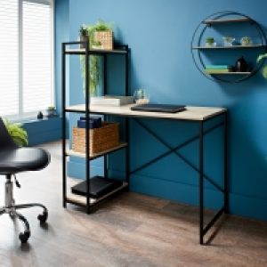 BMStores  Michigan Desk with Shelves