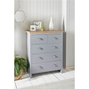 Millbrook 5 Drawer Chest - Grey