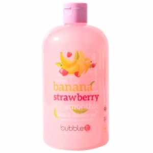 Bubble T Bath & Shower Gel 500ml - Banana & Strawberry Smoot £1.00