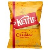 Morrisons  Kettle Chips Mature Cheddar & Red Onion Crisps
