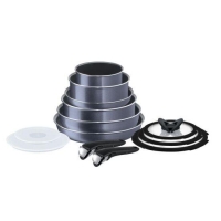 RobertDyas  Tefal Ingenio Elegance 13-Piece Complete Cookware Set - Grey