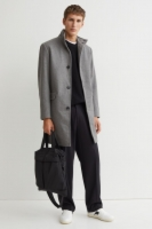 Wool-blend funnel-collar coat £45.00