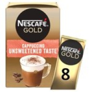 Nescafe Gold Cappuccino Unsweetened Instant Coffee 8 x Sache