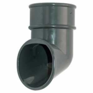 FloPlast 68mm Round Line Downpipe Shoe - Anthracite Grey £3.00