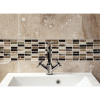 Wickes  Wickes Emperador Marble & Glass Mosaic Tile - 305 x 305mm