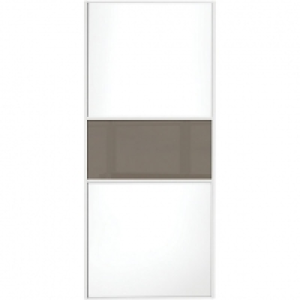 Spacepro Sliding Wardrobe Door Fineline White Panel & Cappuc £190.00