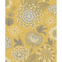 Wickes  Arthouse Vintage Bloom Mustard Yellow Wallpaper 10.05m x 53c