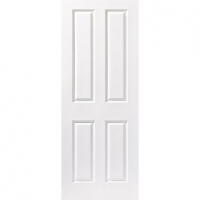 Wickes  Wickes Stirling White Grained Moulded 4 Panel Internal Door 