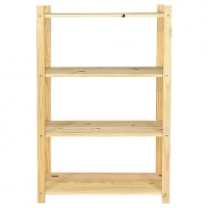 4 Tier Pine Shelf Unit 800mm £20.00