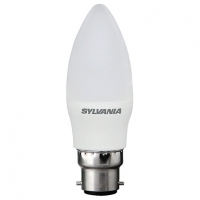 Wickes  Sylvania LED Non Dimmable Frosted Candle B22 Light Bulb - 5W