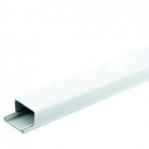 Wickes  Wickes Mini Trunking - White 38 x 25mm x 2m