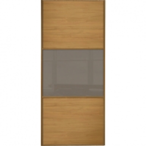 Spacepro Sliding Wardrobe Door Wideline Oak Panel & Cappucci £190.00