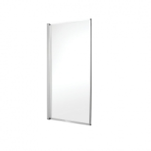 Wickes Chrome with Clear Glass Framed Bath Screen - 1400 x 7