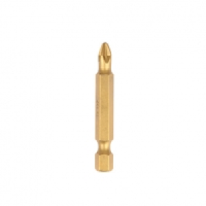 Wickes Titanium Screwdriver Bit Pz No1 - 50mm Pack of 10
