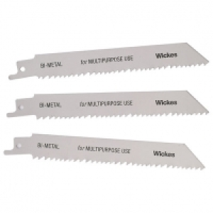 Wickes Multi Purpose Reciprocating Saw Blades 150mm - Pack o £7.00