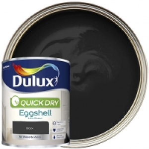 Dulux Quick Dry Eggshell Paint - Black - 750ml £17.00
