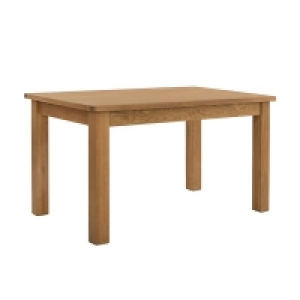 Homebase Self Assembly Required Norbury 6 Seater Dining Table - Oak