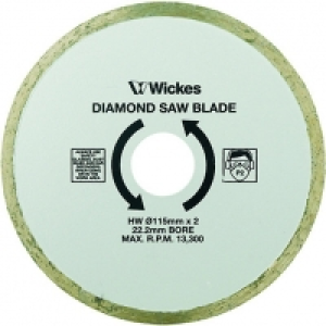 Wickes Tile Saw Diamond Cutting Blade - 110mm £10.00