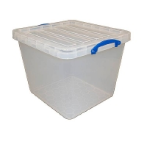 Homebase Polypropylene Really Useful Storage Box - 60L - Clear