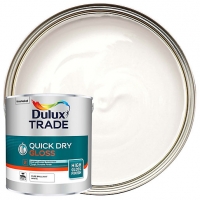 Wickes  Dulux Trade Quick Dry Gloss Pure Brilliant White 2.5L