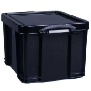 Homebase Polypropylene Really Useful Storage Box - Black - 35L
