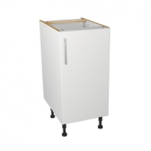 Wickes Orlando White Gloss Slab Base Unit - 400mm £88.00