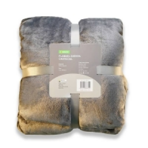 Fleece Sherpa Reverse Throw - Charcoal - 130x180cm £25.00
