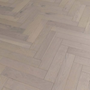 Herringbone Parquet 14x90mm Pebble Grey Oak Lacquered Engine £67.90