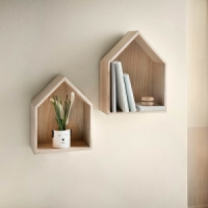 Alva Set of 2 Home Shelves - Wooden