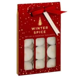 Scented Tea Lights 12pk - Winter Spice £1.00