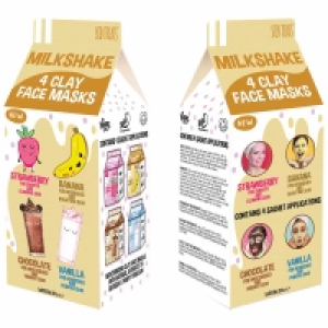 Skin Treats Milkshake Clay Face Masks 4pk