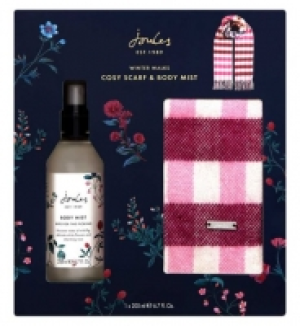 Boots  Joules Winter Walks Cosy Scarf & Body Mist Gift Set