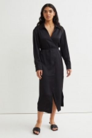 Satin wrap dress £22.00